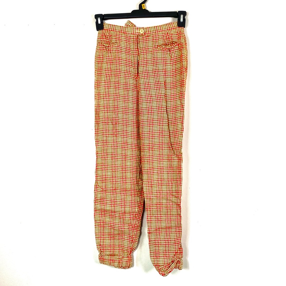 Vintage Checkered French Bernard Zins Trousers  4